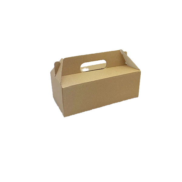 Brown kraft pack and carry catering box