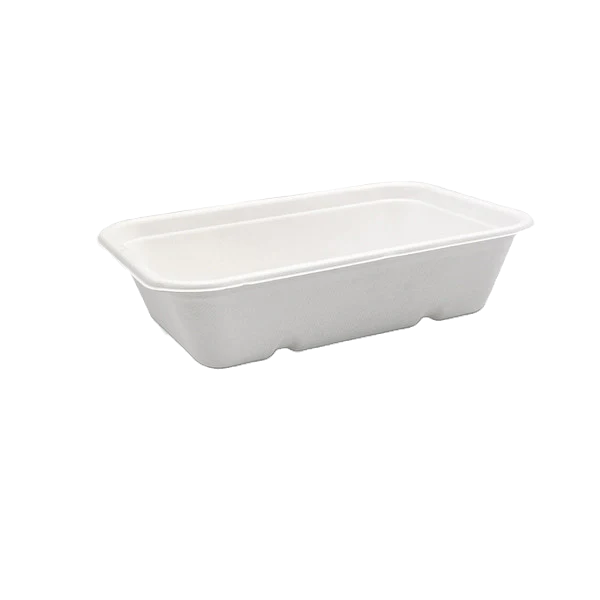 Sugarcane Rectangle Containers - 650ml (500pcs/ctn)