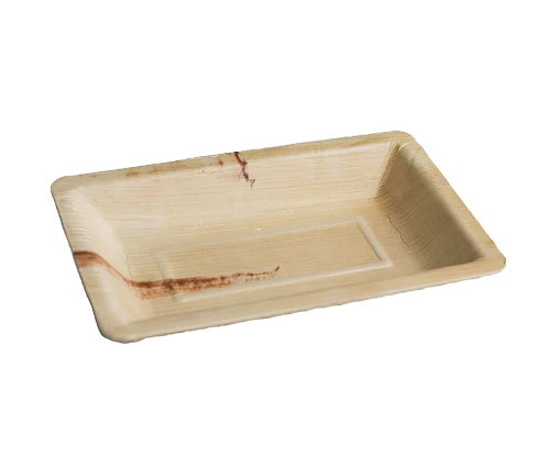 Rectangle Palm Leaf Plates - Medium (100pcs/ctn)