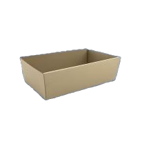 small brown rectangle catering tray