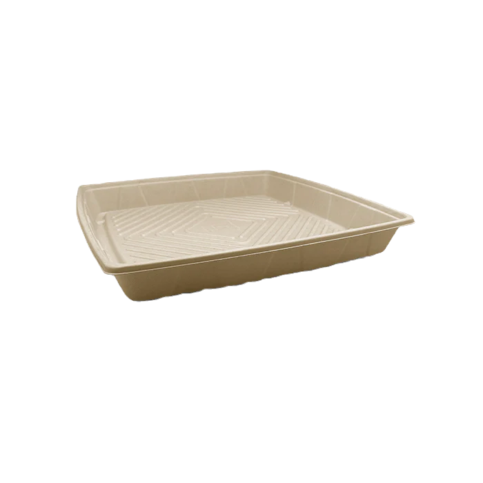Unbleached Sugarcane Platter - Large (100pc/ctn)