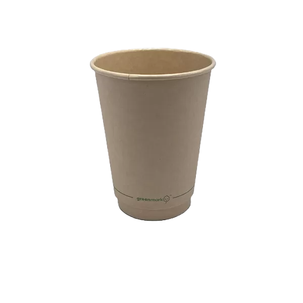 bamboo aqueous coated double wall cup in 12 oz