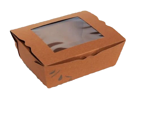 PLA Coated Window Lunch Boxes - Medium (200pcs/ctn)