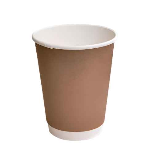 12oz Ripple Wrap Coffee Cups - Black (500pcs/ctn)