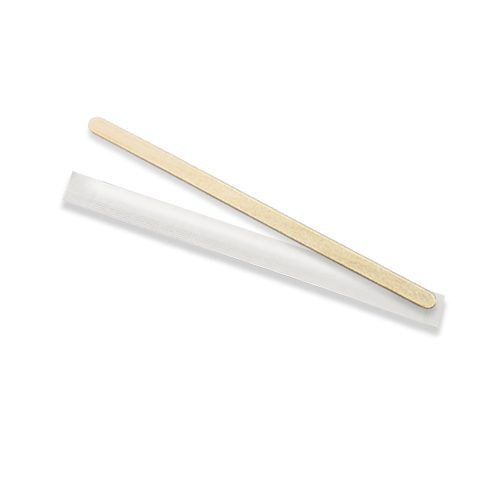 140mm Wooden Coffee Stirrer - Individually Wrapped (5000pcs/ctn)