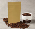 Kraft 250g Coffee Pouch Brown (500pcs/ctn) - Wholesale Compostable Bags & Pouches | ZenPacks
