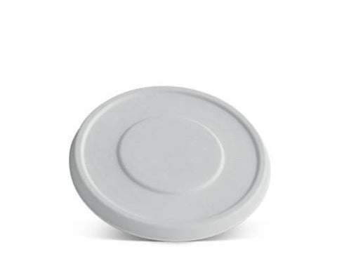 650ml Sugarcane Round Container Lids (800pcs/ctn) - Wholesale Compostable Containers | ZenPacks