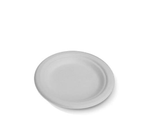 Sugarcane 7" Round Plates (1000pcs/ctn) - Wholesale Compostable Plates | ZenPacks