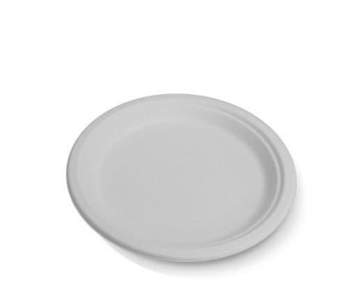 Sugarcane 9" Round Plates (500pcs/ctn) - Wholesale Compostable Plates | ZenPacks