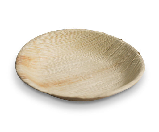 PLA /7" Palm Leaf Round tes (100pc/ctn) 18cm - Wholesale Compostable Plates | ZenPacks