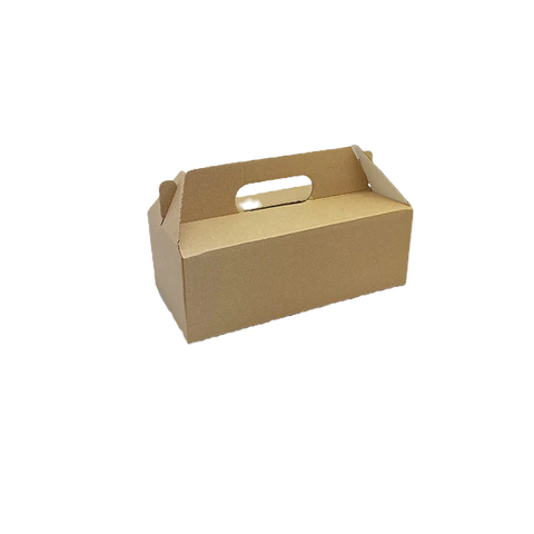 Brown kraft pack and carry catering box