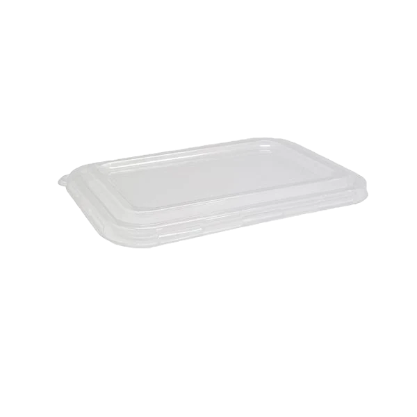 PET Sugarcane Takeaway Container Lids (Fits 500/600/750ml) (500pcs/ctn) - Wholesale Compostable Containers | ZenPacks