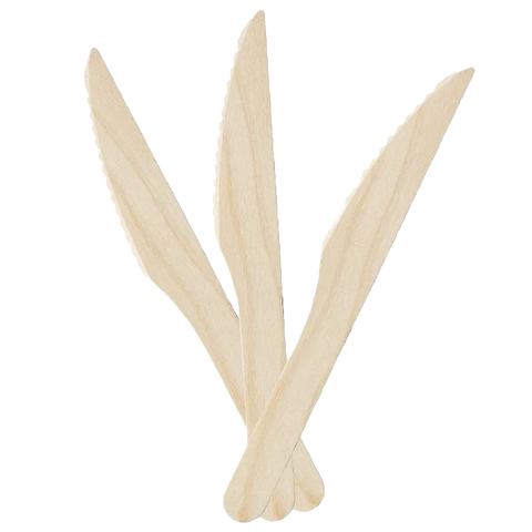 Disposable eco wooden knives