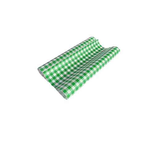 Gingham Printed Greaseproof Paper - Green 190 x 300 mm (200pcs/ctn)