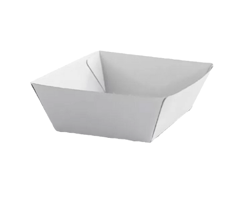 white corrugated kraft tray small