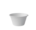 340ml White Sugarcane Round Containers