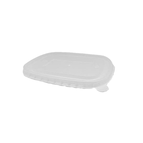 Paper Rectangle Container PP Lids (Fits 500-1000ml) (300pcs/ctn)