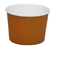 12oz PLA coated kraft brown paper bowl