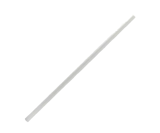 Paper straw cocktail in white