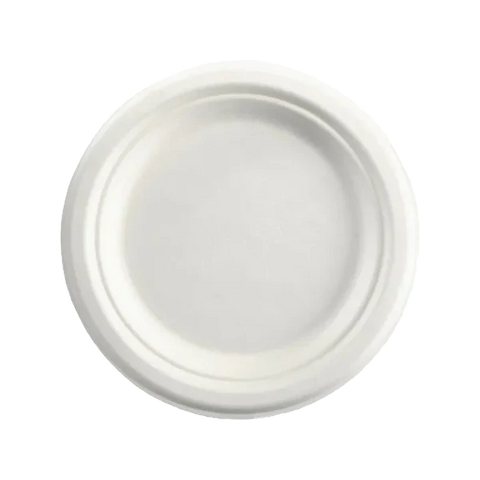 6” Sugarcane Round Plates (1000pcs/ctn)