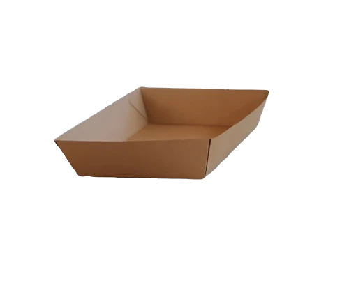 Brown Corrugated Kraft Tray - Medium