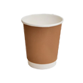 Brown 8oz Double Wall Coffee Cups