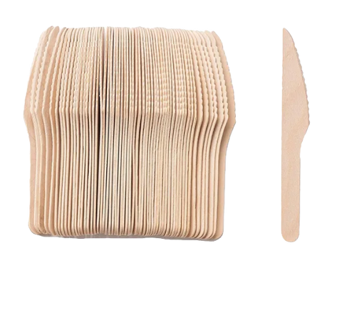 Disposable wooden knife bundle