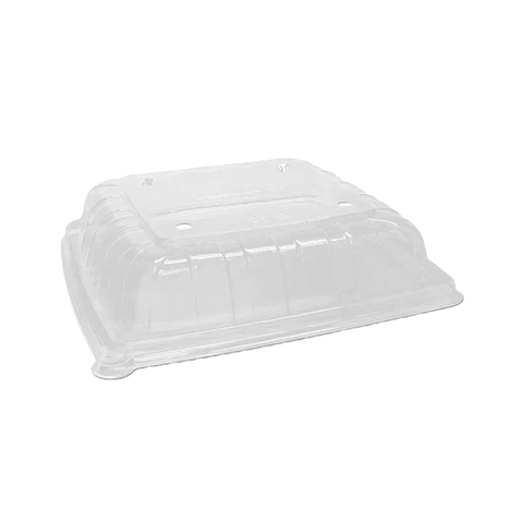 RPET Anti-Fog Lid For Sugarcane Platter - Small (100pcs/ctn)