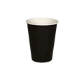 Black 12oz Single Wall Coffee Cups