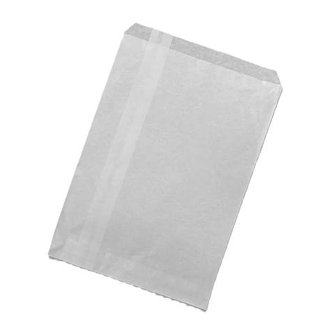 White Kraft Flat Paper Bag - 2F (500pcs/ctn)