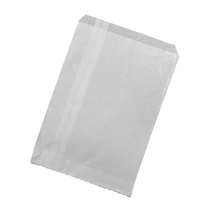 White Kraft Flat Paper Bag - 2F (500pcs/ctn)