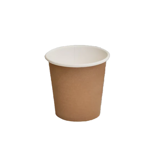 Brown 4oz Single wall Coffee Cups