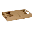 Cardboard 4 Cup Holder (100pcs/ctn) - Wholesale Compostable Accessories | ZenPacks