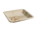 PLA 6" Palm Leaf Square tes (100pc/ctn) - Wholesale Compostable Plates | ZenPacks