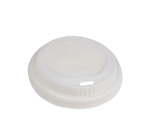 white 10/16oz Compostable Coffee Cup Lids