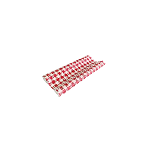 gingham greaseproof paper red
