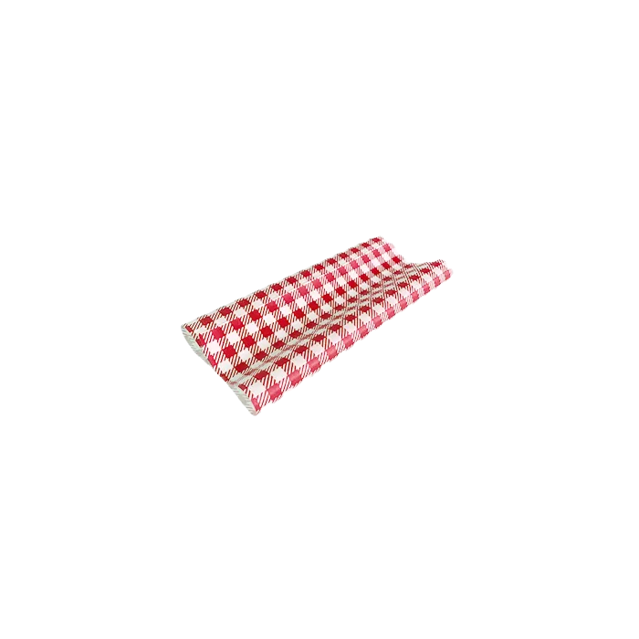 gingham greaseproof paper red