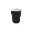 Black 8oz Double Wall Coffee Cups