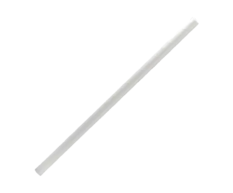 regular paper straw in white