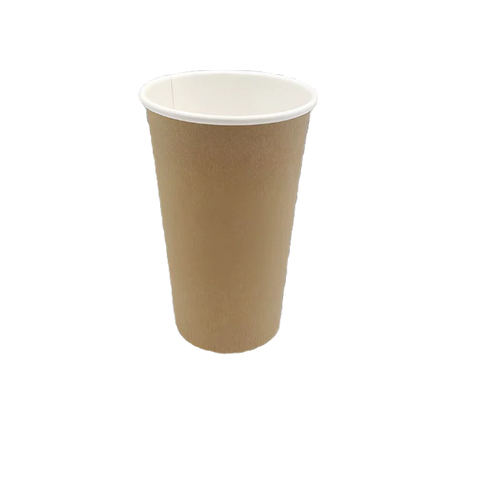 Brown 16oz Single Wall Coffee Cups