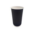 Black 16oz Double Wall Coffee Cups