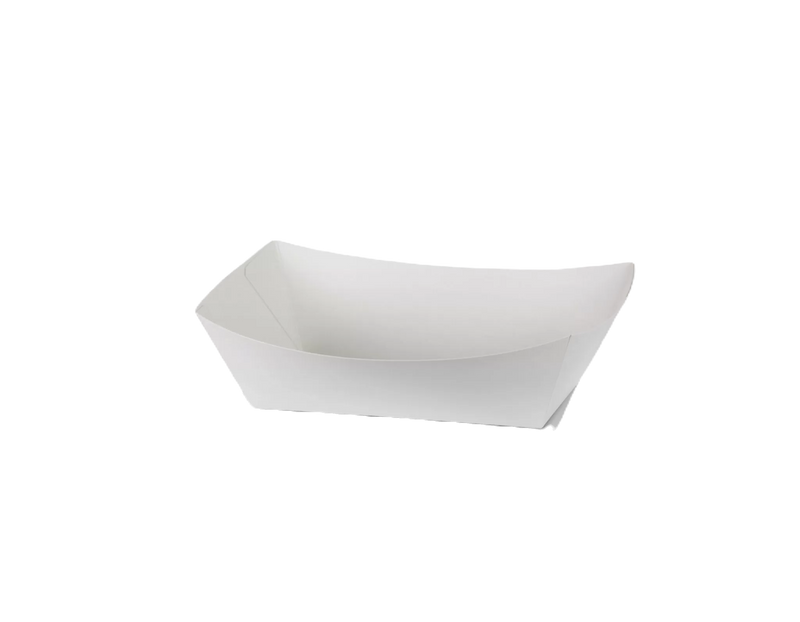 white cardboard kraft catering tray medium
