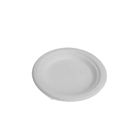 Sugarcane 7" Round Plates (1000pcs/ctn) - Wholesale Compostable Plates | ZenPacks