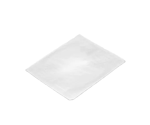 white kraft flat paper bag 1/4 size