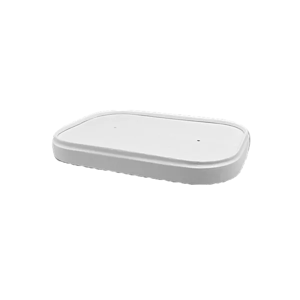 white rectangular container lid