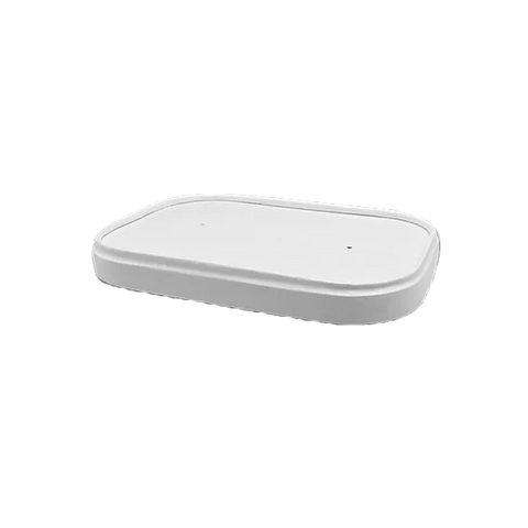 white rectangular container lid