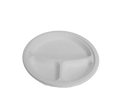 Sugarcane 9" 3 Compartment Round Plate (500pcs/ctn) - Wholesale Compostable Plates | ZenPacks