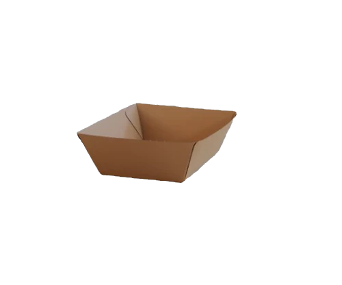 Brown Corrugated Kraft Tray - Small