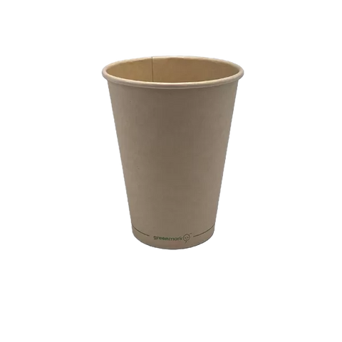 Bamboo aqueous coated single wall cup in 12 oz