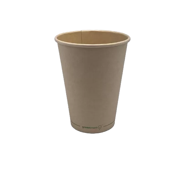 Bamboo aqueous coated single wall cup in 12 oz